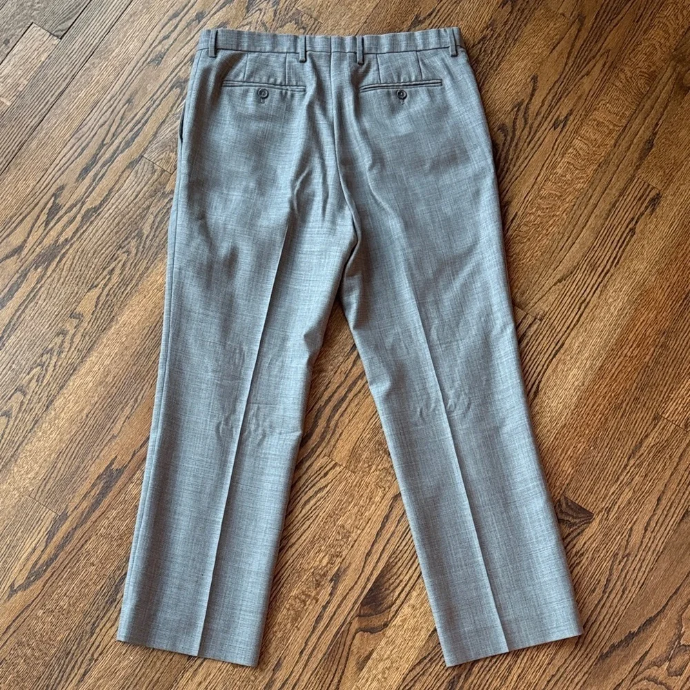 E Banana Republic Men's 34x30 Classic Fit Gray Trousers Dress Wedding Formal